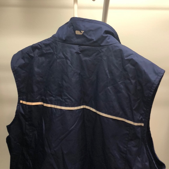 Navy Blue Men’s Vineyard Vines Fleece Lined Vest - Picture 4 of 4